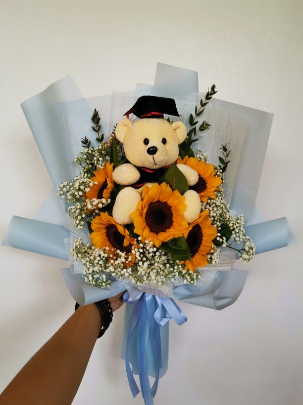Sunflower With Graduate Bear #2001